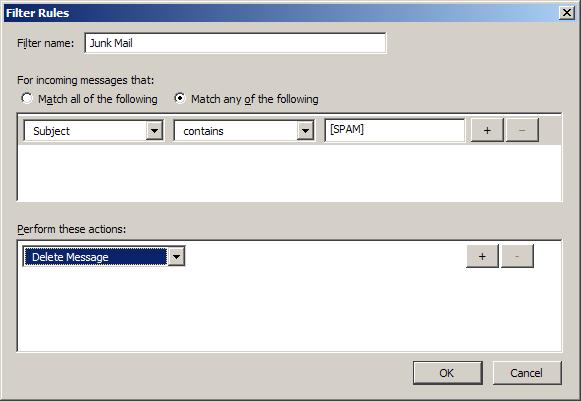 Junk Mail Filter
